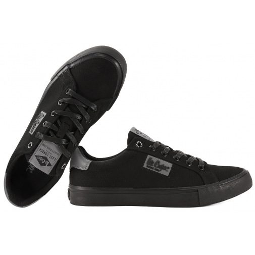 LEE COOPER LCW-26-02-4092M TRAMPKI MĘSKIE TENISÓWKI TEKSTYLNE czarne