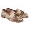 MACIEJKA HJ760-14 AŻUROWE MOKASYNY SKÓRZANE PÓŁBUTY LORDSY