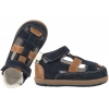 BARTEK 8600586 SKÓRZANE SANDAŁKI CHŁOPIĘCE ZABUDOWANE PÓŁBUTY WYCINANE
