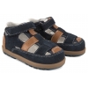 BARTEK 8600586 SKÓRZANE SANDAŁKI CHŁOPIĘCE ZABUDOWANE PÓŁBUTY WYCINANE