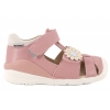 BARTEK 8441855 SKÓRZANE SANDAŁKI DZIEWCZĘCE ZABUDOWANE Z NOSKIEM różowe