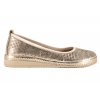 RAVINI 9118106-1 BAREFOOT AŻUROWE BALERINY SKÓRZANE DAMSKIE złote