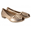 MACIEJKA P7541-32 BALERINKI AŻUROWE DAMSKIE PÓŁBUTY BALERINY SKÓRZANE miedziane