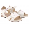 PRIMIGI 1384000 SANDAŁKI DZIEWCZĘCE SANDAŁY EKO NA RZEPY białe