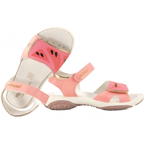 PRIMIGI 1384200 SANDAŁKI DZIEWCZĘCE SANDAŁY EKO NA RZEPY różowe