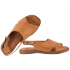RAVINI 521301 SKÓRZANE SANDAŁY DAMSKIE karmelowe