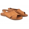 RAVINI 521301 SKÓRZANE SANDAŁY DAMSKIE karmelowe