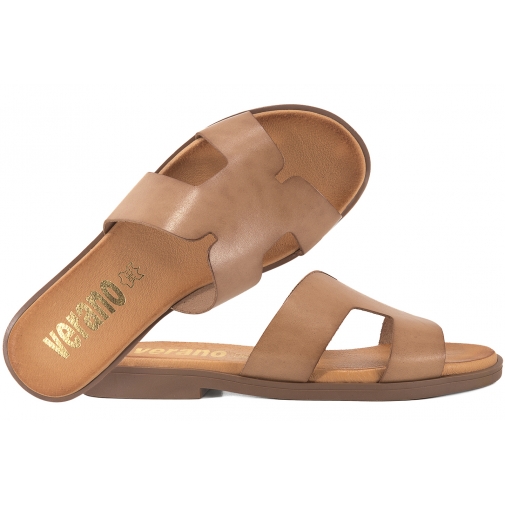 VERANO 1000 KLAPKI LETNIE DAMSKIE HISZPAŃSKIE SKÓRZANE beżowe