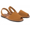 VERANO 2202 SANDAŁY DAMSKIE HISZPAŃSKIE SKÓRZANE ZAMSZOWE rude