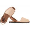 VERANO 2523 SANDAŁY DAMSKIE HISZPAŃSKIE SKÓRZANE beżowe