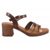 VERANO 6600 HISZPAŃSKIE SANDAŁY DAMSKIE NA OBCASIE SKÓRZANE brązowe