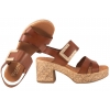 VERANO 6730 HISZPAŃSKIE SANDAŁY DAMSKIE NA OBCASIE SKÓRZANE brązowe