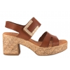 VERANO 6730 HISZPAŃSKIE SANDAŁY DAMSKIE NA OBCASIE SKÓRZANE brązowe