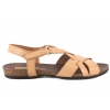 VERANO 674 SANDAŁY DAMSKIE HISZPAŃSKIE SKÓRZANE NA KORKU nude
