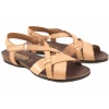 VERANO 674 SANDAŁY DAMSKIE HISZPAŃSKIE SKÓRZANE NA KORKU nude