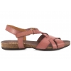 VERANO 674 SANDAŁY DAMSKIE HISZPAŃSKIE SKÓRZANE NA KORKU róż