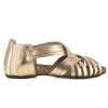 VERANO 1204 SKÓRZANE HISZPAŃSKIE SANDAŁY DAMSKIE złote