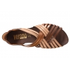 VERANO 1204 SKÓRZANE HISZPAŃSKIE SANDAŁY DAMSKIE brązowe