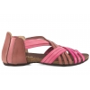 VERANO 1204 SKÓRZANE HISZPAŃSKIE SANDAŁY DAMSKIE różowe