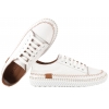 LaAzaria 193-314 PÓŁBUTY DAMSKIE TRAMPKI SKÓRZANE SNEAKERSY białe