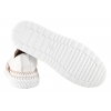 LaAzaria 193-314 PÓŁBUTY DAMSKIE TRAMPKI SKÓRZANE SNEAKERSY białe