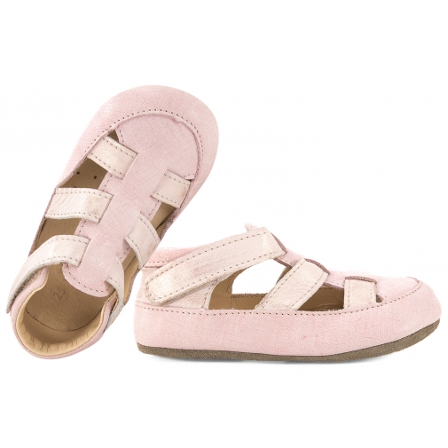 OBEX LASTI BAREFOOT FLEXY SKÓRZANE KAPCIE PAPCIE DZIEWCZĘCE RZEP j.róż