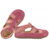 OBEX SAMOA BAREFOOT FLEXY SKÓRZANE KAPCIE PAPCIE DZIEWCZĘCE RZEP róż