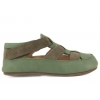 OBEX KAST BAREFOOT FLEXY SKÓRZANE KAPCIE PAPCIE DZIECIĘCE SANDAŁKI RZEP khaki