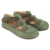 OBEX KAST BAREFOOT FLEXY SKÓRZANE KAPCIE PAPCIE DZIECIĘCE SANDAŁKI RZEP khaki