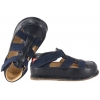 OBEX HELIS OUTDOOR BAREFOOT SANDAŁKI SKÓRZANE KAPCIE PAPCIE DZIECIĘCE granat