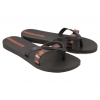 IPANEMA 83673-BB740 KIREI JAPONKI DAMSKIE KLAPKI PLAŻA BASEN PRYSZNIC  czarny/pantera