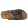 INBLU AA-5GU SKÓRZANE KLAPKI DAMSKIE SOFT PU RZEPY granatowe