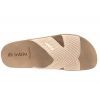 INBLU AG-14 TEKSTYLNE KLAPKI DAMSKIE SOFT PU piaskowe