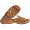INBLU TF-2KU SKÓRZANE KLAPKI DAMSKIE NA OBCASIE SOFT PU camel