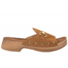 INBLU TF-2KU SKÓRZANE KLAPKI DAMSKIE NA OBCASIE SOFT PU camel