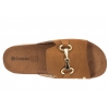 INBLU TF-2KU SKÓRZANE KLAPKI DAMSKIE NA OBCASIE SOFT PU camel