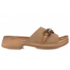 INBLU TF-04 KLAPKI DAMSKIE NA OBCASIE SOFT PU piaskowe