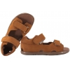 MAZUREK 1363 BAREFOOT SKÓRZANE SANDAŁY DZIECIĘCE NUBUK rudy brąz