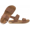 INBLU AA-1KU SKÓRZANE SANDAŁY DAMSKIE NUBUK RZEPY SOFT PU camel