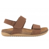 INBLU AA-1KU SKÓRZANE SANDAŁY DAMSKIE NUBUK RZEPY SOFT PU camel