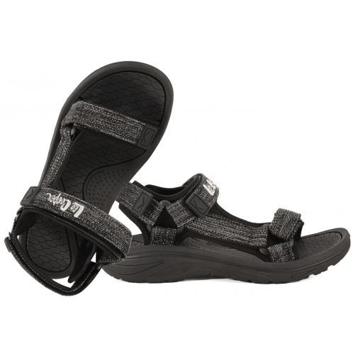 LEE COOPER LCW-26-34-4433L SANDAŁY MŁODZIEŻOWE DAMSKIE PU czarno-srebrne