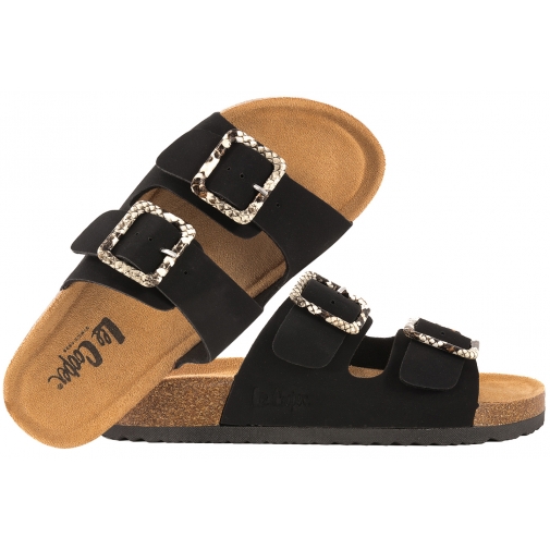LEE COOPER LCW-26-35-4450L KLAPKI DAMSKIE NA PLATFORMIE KOMFORT czarne