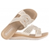 INBLU BV-47 KLAPKI DAMSKIE COMFORT SOFT EKO PU lodowy beż