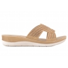 INBLU BV-47 KLAPKI DAMSKIE COMFORT SOFT EKO PU piaskowe