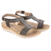 INBLU BV-49 SANDAŁY DAMSKIE COMFORT SOFT EKO PU czarne