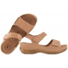 JEZZI 20SD98-0146 SANDAŁY DAMSKIE NA KOTURNIE RZEPY taupe