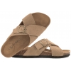 FILIPPO DS7919 SKÓRZANE KLAPKI DAMSKIE PROFILOWANE FUSBETY taupe