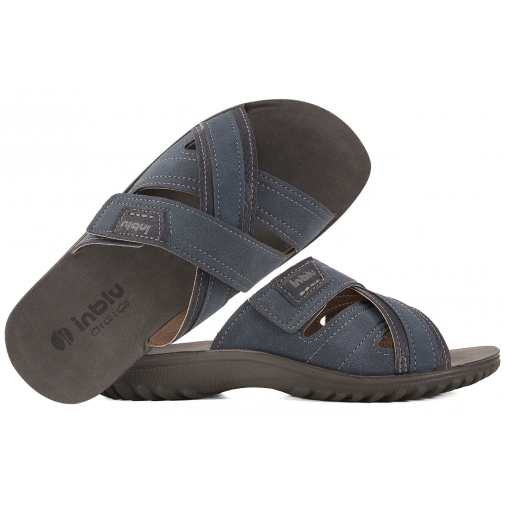 INBLU FN-114 KLAPKI MĘSKIE SOFT granatowe