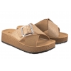 INBLU PK-46 KLAPKI DAMSKIE KOTURN NA PLATFORMIE SOFT PCV platynowy