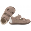 EMEL E2825-4 BAREFOOT PÓŁBUTY WYCINANE SANDAŁY PEŁNE SKÓRZANE taupe
